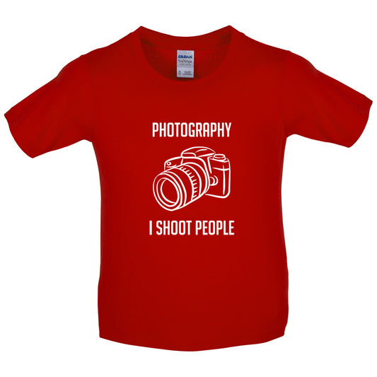 Photography I Shoot People Kids T Shirt