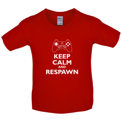 Keep Calm and Respawn Kids T Shirt