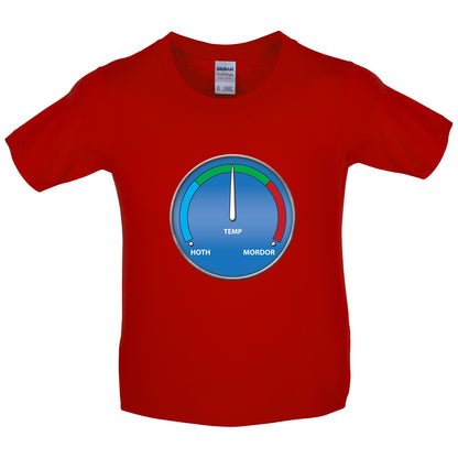 Hoth Mordor Thermostat Kids T Shirt