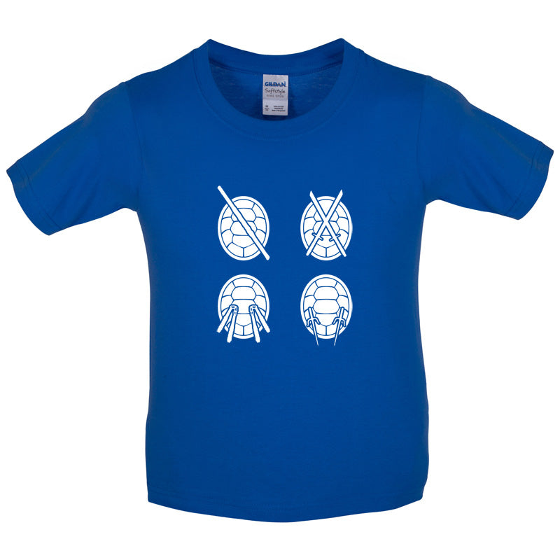 Turtles Weapons Kids T Shirt