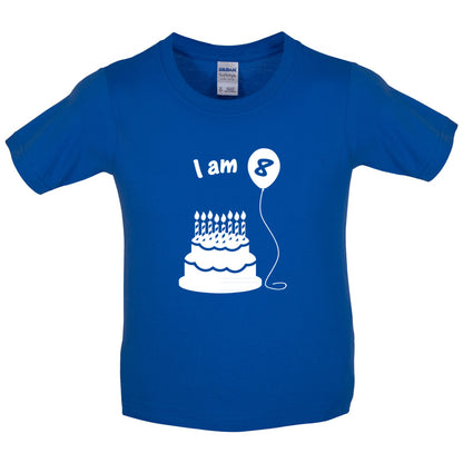 I Am 8 Kids Birthday T Shirt
