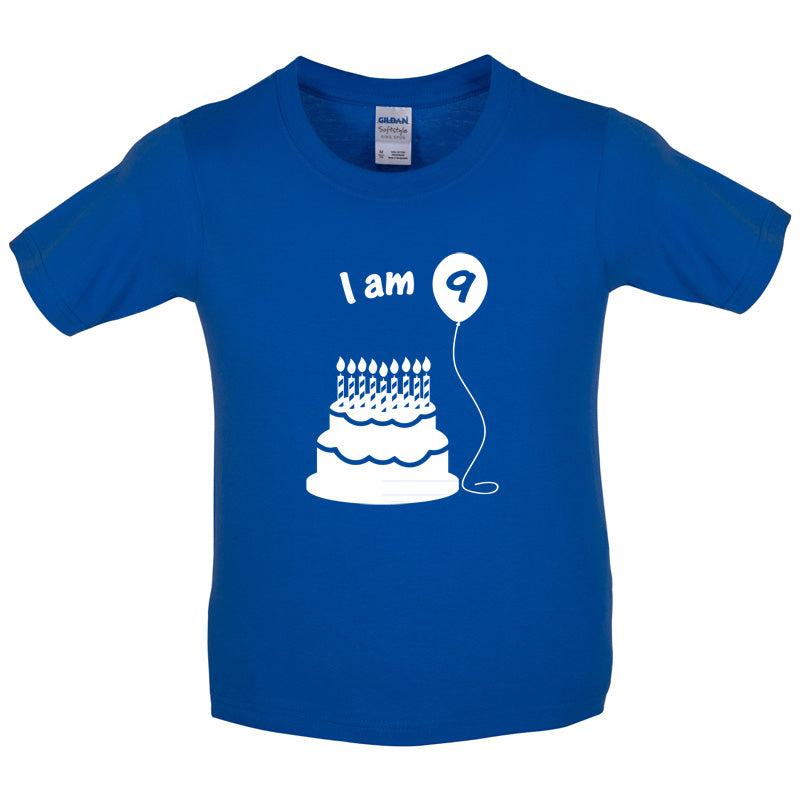 I Am 9 Kids Birthday T Shirt