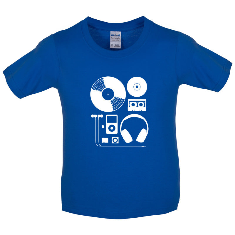 Evolution of Music Hardware Kids T Shirt