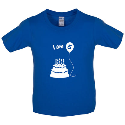 I Am 5 Kids Birthday T Shirt