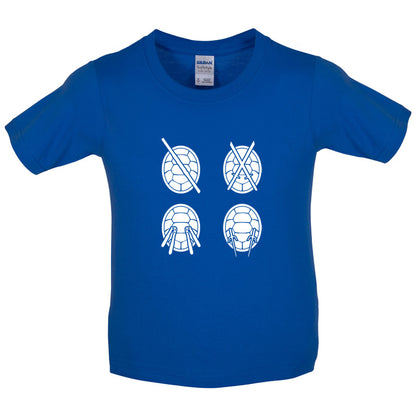 Turtles Weapons Kids T Shirt