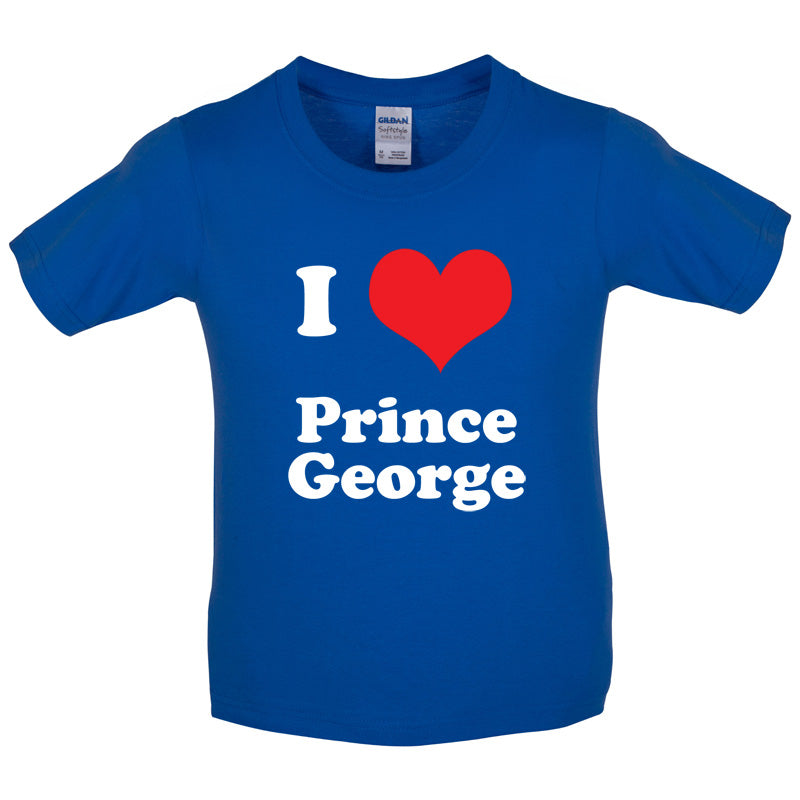 I Love Prince George Kids T Shirt