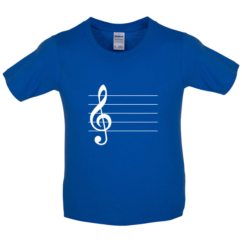 Treble Clef Kids T Shirt