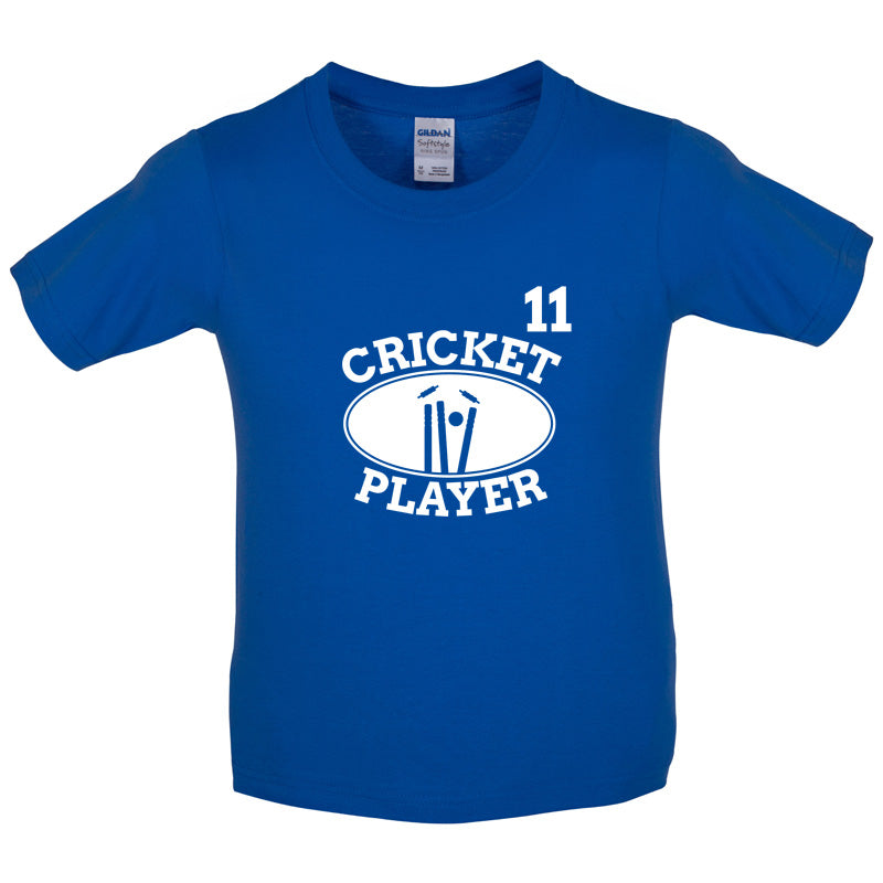 Cricket Player 11 Kids T Shirt