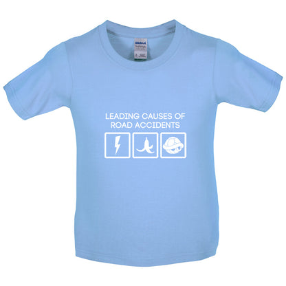 Leading Cause Of Road Accidents Kids T Shirt