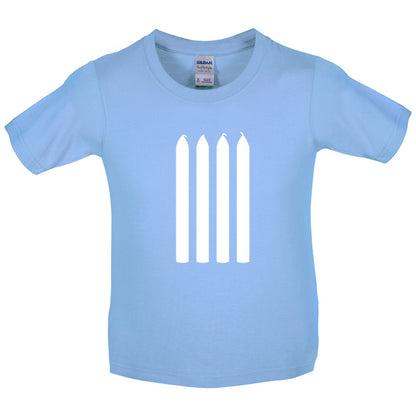 Four Candles Kids T Shirt