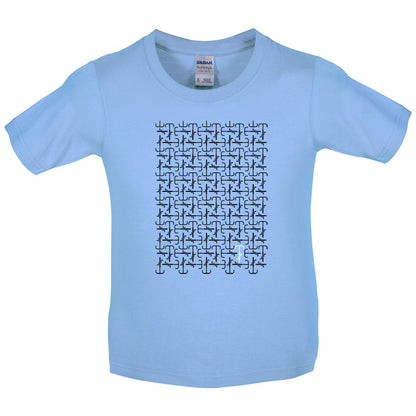 Cycling Road Pattern Kids T Shirt