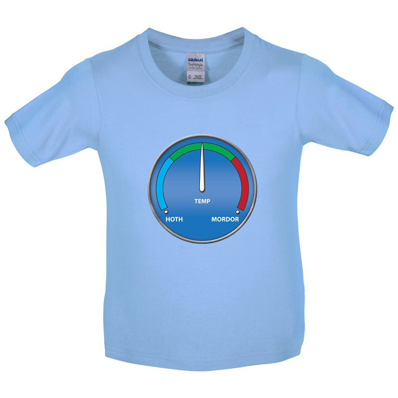 Hoth Mordor Thermostat Kids T Shirt