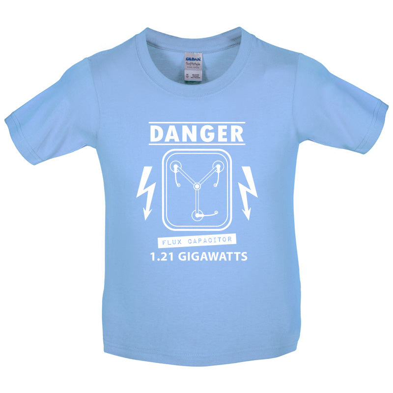 Danger Flux Capacitor Kids T Shirt