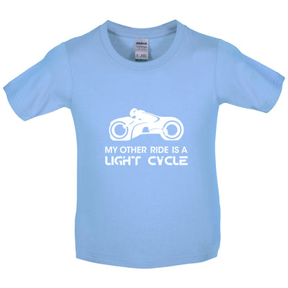 My Other Ride Is A Light Cycle Kids T Shirt