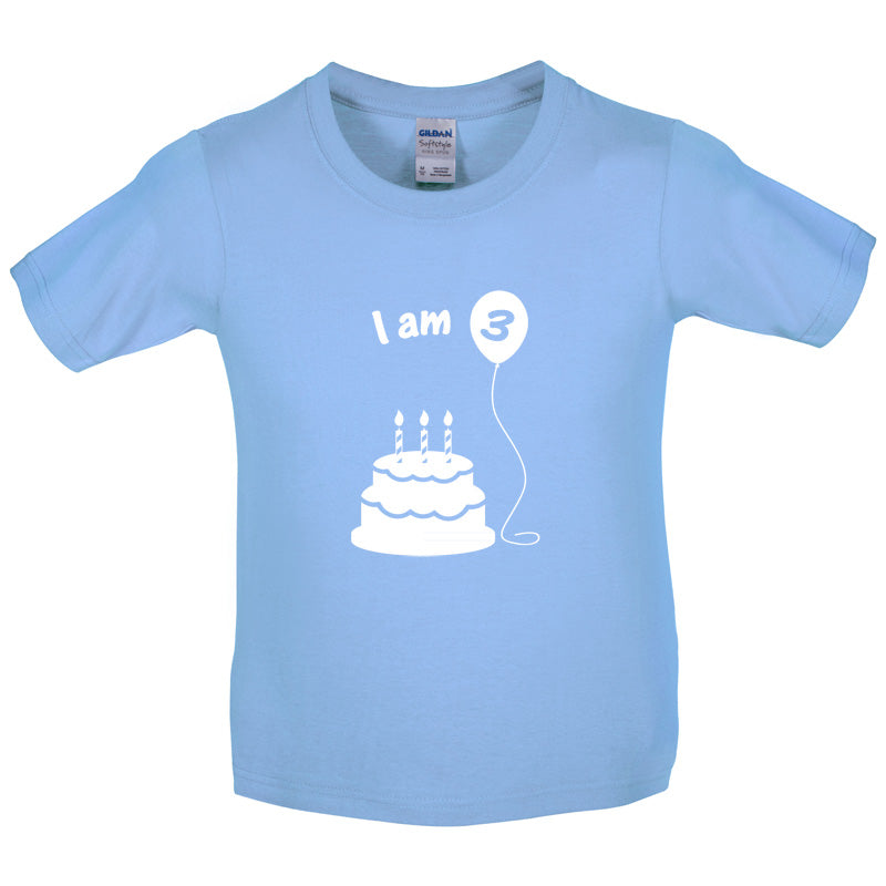 I Am 3 Kids Birthday T Shirt