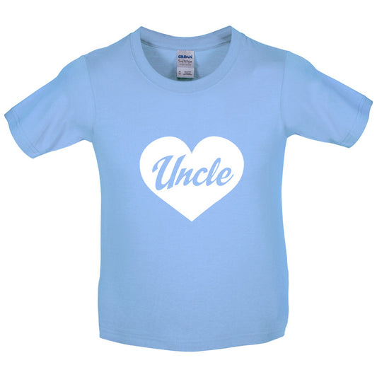 Uncle Love Heart Kids T Shirt