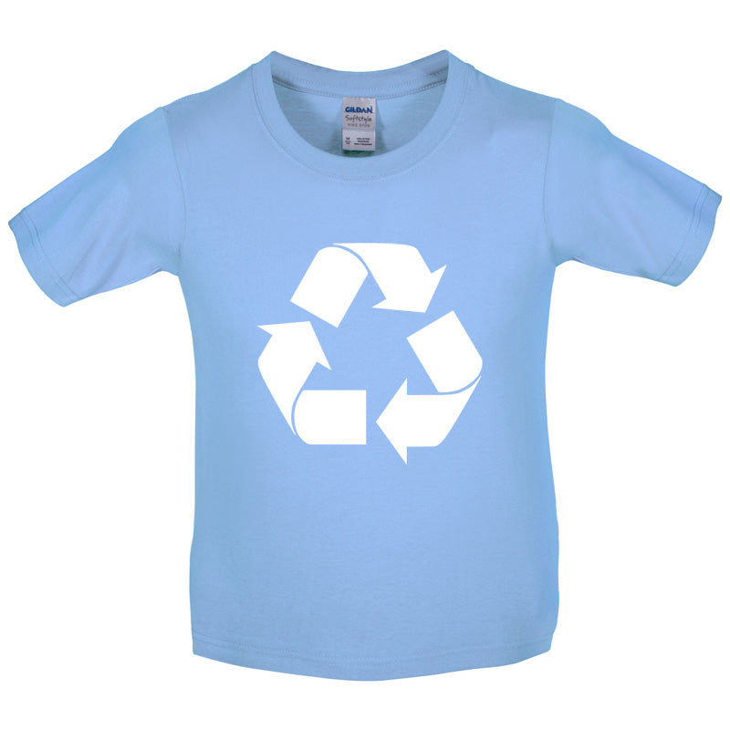 Recycling Symbol Kids T Shirt