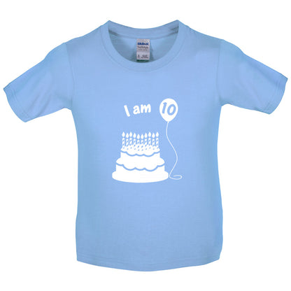 I Am 10 Kids Birthday T Shirt