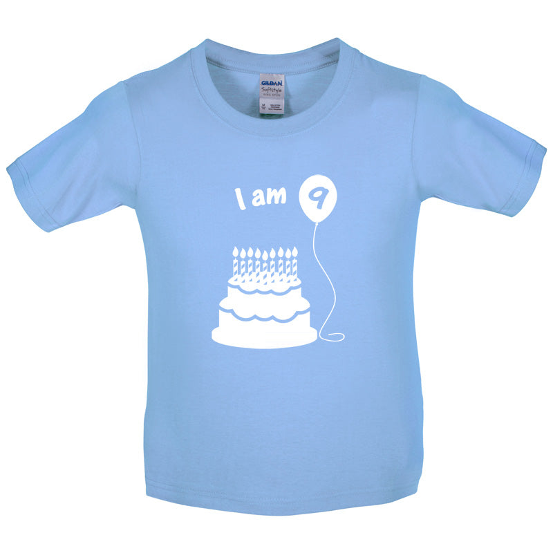 I Am 9 Kids Birthday T Shirt