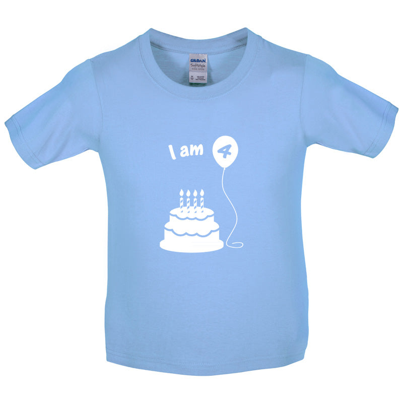 I Am 4 Kids Birthday T Shirt