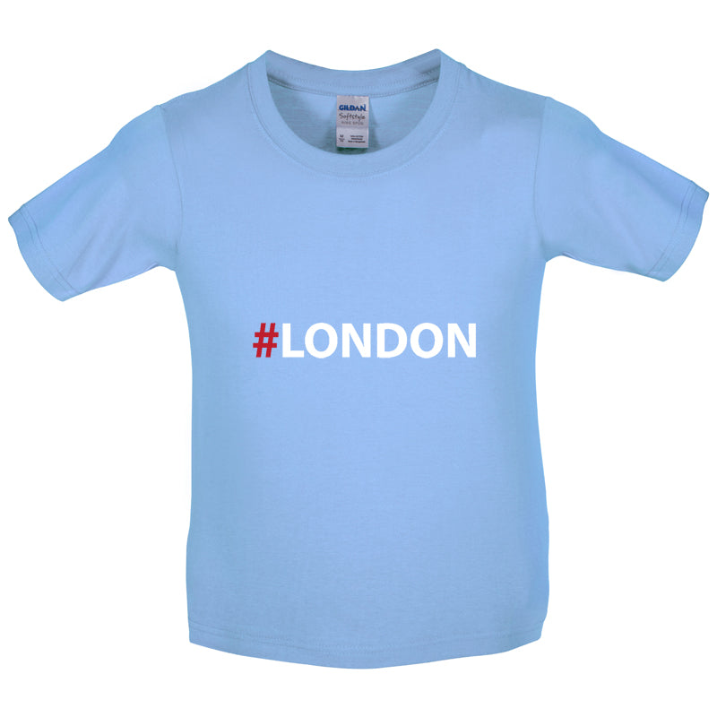 Hashtag London Kids T Shirt