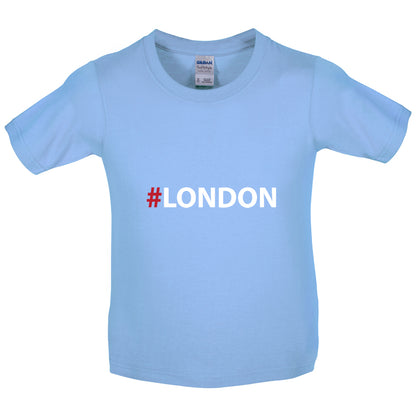 Hashtag London Kids T Shirt