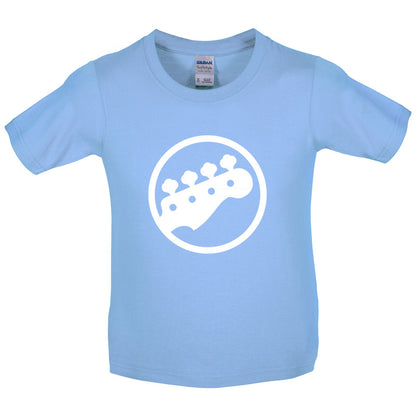 Bass Guitar Headstock Kids T Shirt