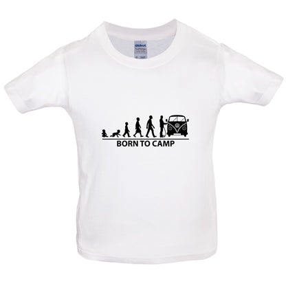 Born To Camp (Split Screen) Kids T Shirt