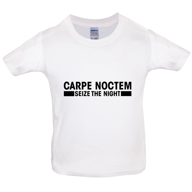 Carpe Noctem (Seize the Night) Kids T Shirt