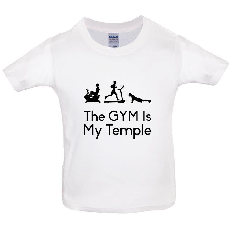 The GYM Is My Temple Kids T Shirt