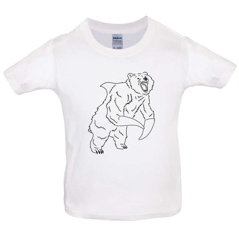 Bear Shark Kids T Shirt