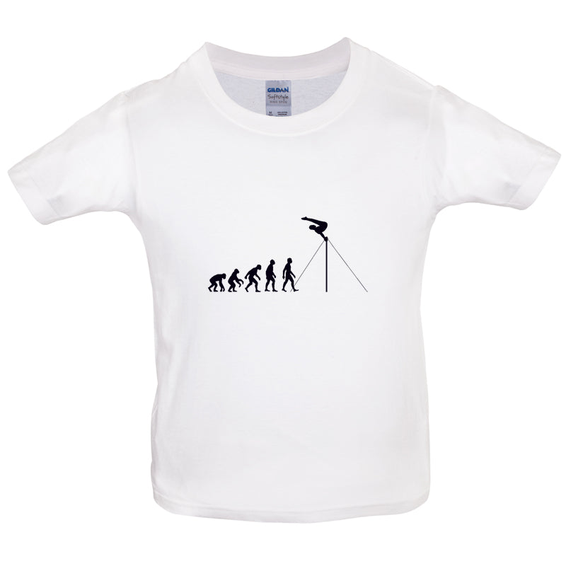 Evolution Of Man Horizontal Bars Kids T Shirt