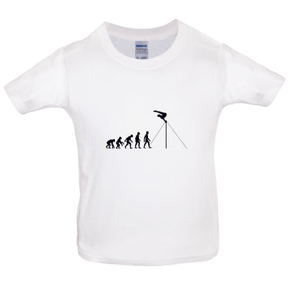 Evolution Of Man Horizontal Bars Kids T Shirt