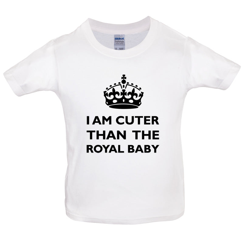 I Am Cuter Than The Royal Baby Kids T Shirt