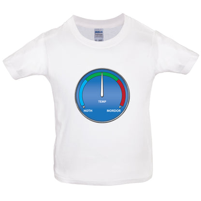 Hoth Mordor Thermostat Kids T Shirt