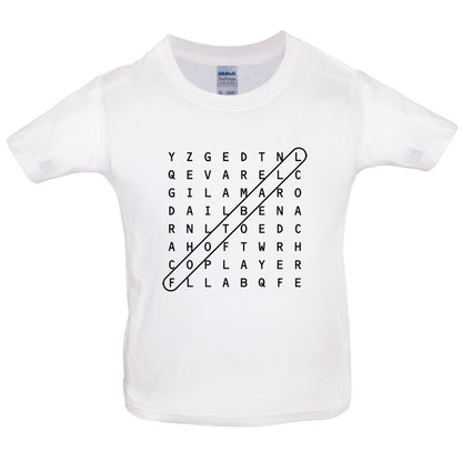 Football WordSearch Kids T Shirt