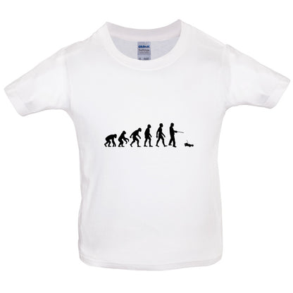 Evolution Of Man Remote Control Car Kids T Shirt