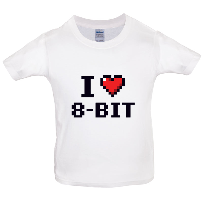 I Love 8-Bit Kids T Shirt