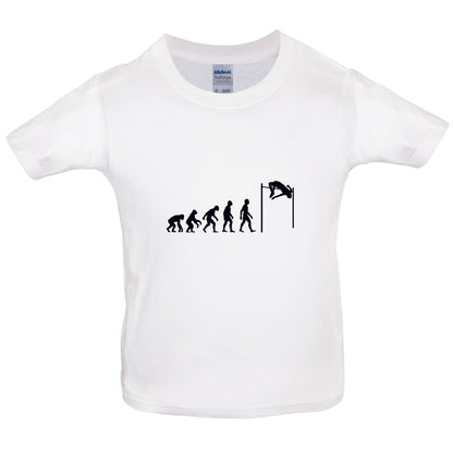 Evolution Of Man High Jump Kids T Shirt