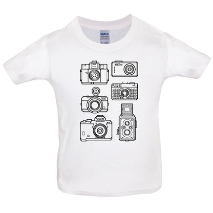 Vintage Cameras Kids T Shirt