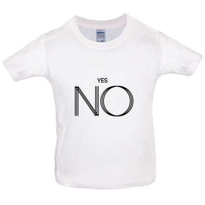 Yes No Kids T Shirt