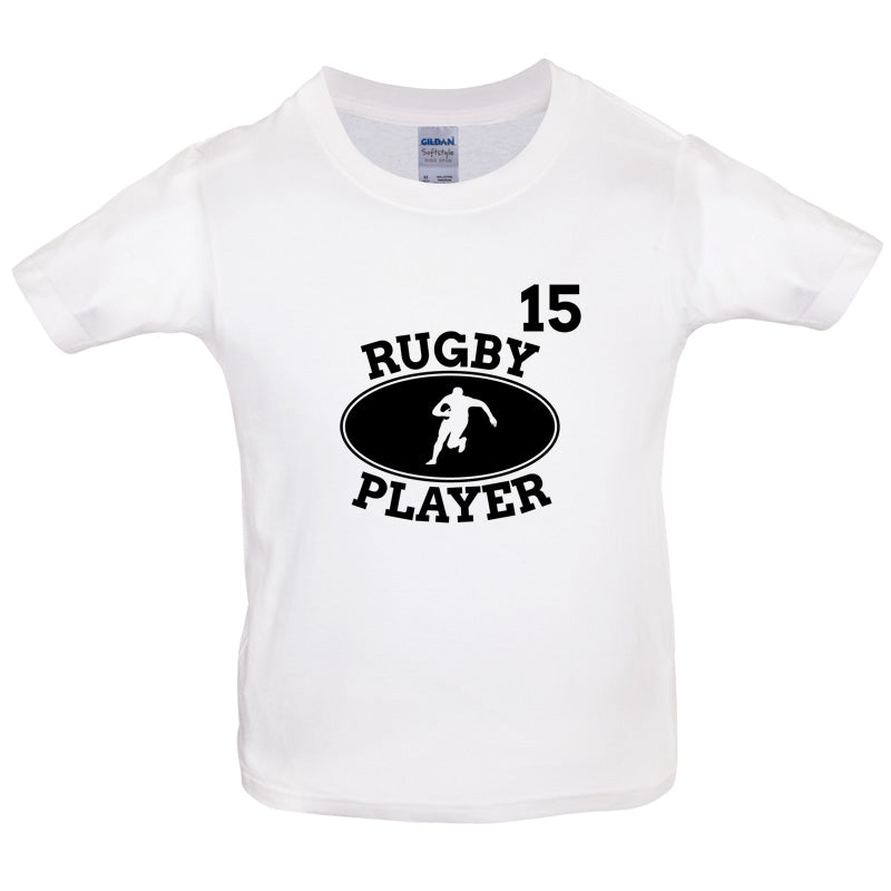 Rugby Player 15 Kids T Shirt