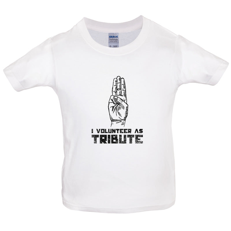 I Volunteer As Tribute Kids T Shirt