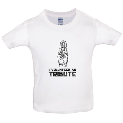 I Volunteer As Tribute Kids T Shirt