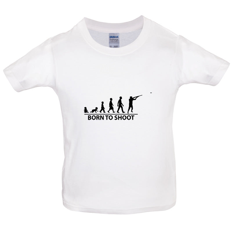 Born To Shoot (Clay Pigeon) Kids T Shirt