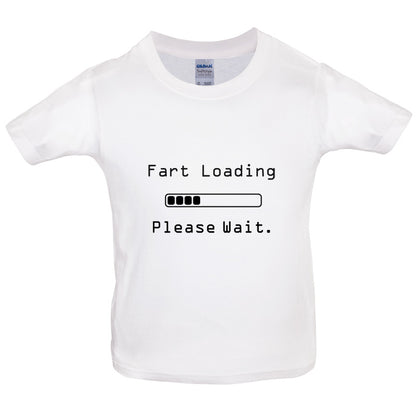 Fart Loading.. Please wait Kids T Shirt