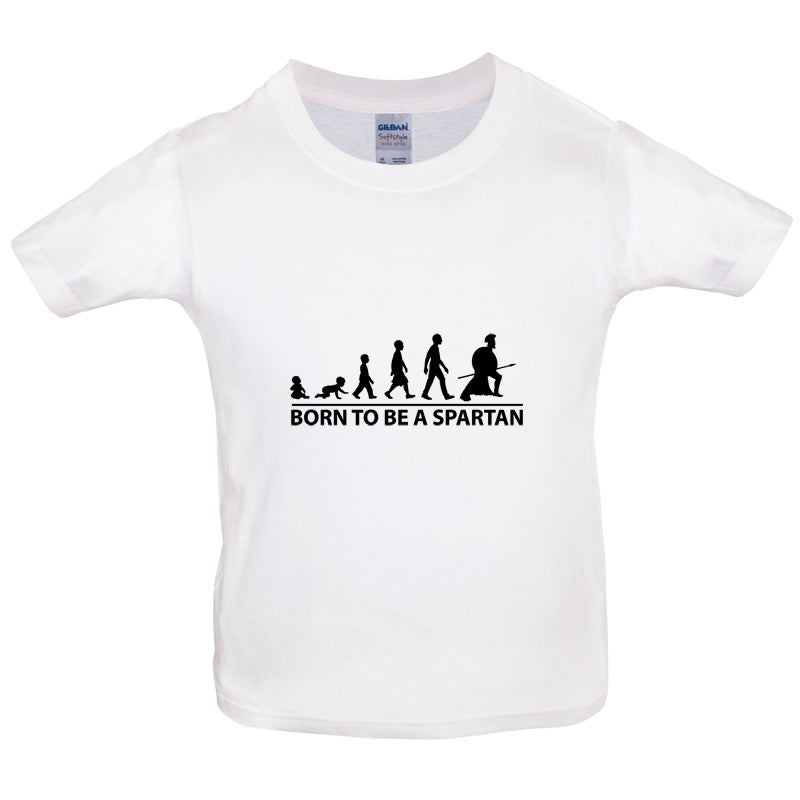 Born To Be A Spartan Kids T Shirt