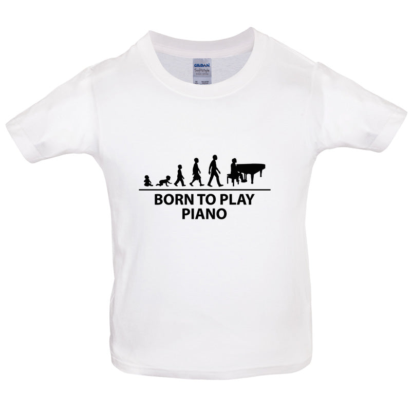 Born to Play Piano Kids T Shirt