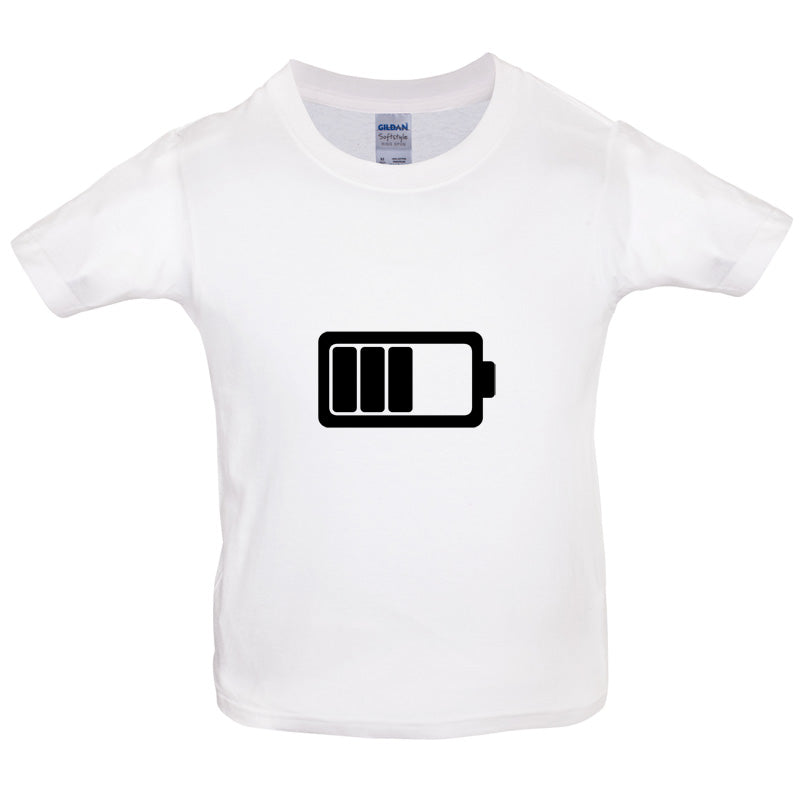 Battery Symbol Kids T Shirt