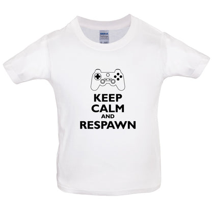 Keep Calm and Respawn Kids T Shirt